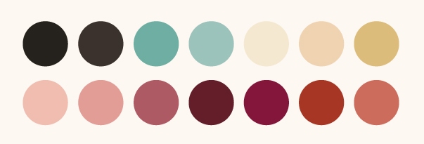 colors in the Blossom Delight colorway